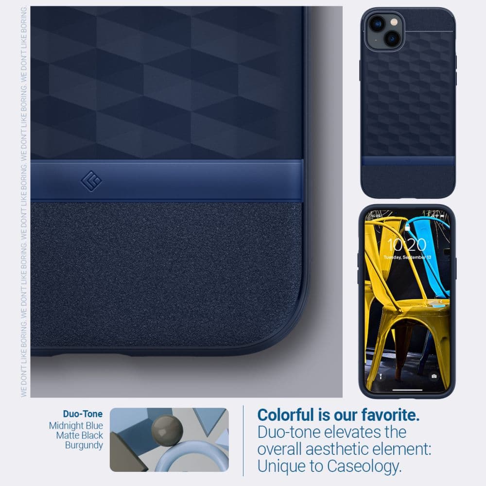 Caseology Parallax Mag ovitek z MagSafe za iPhone 14 Plus - Temno moder 7