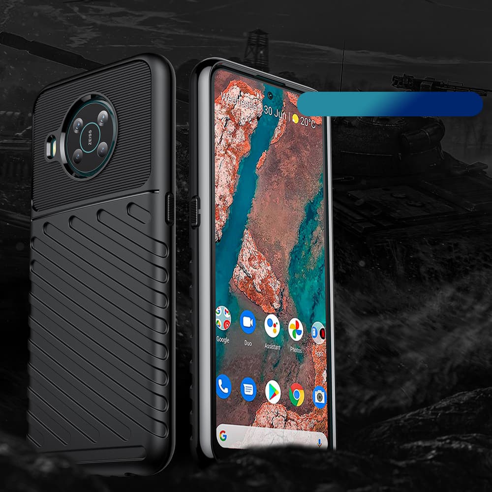 Hurtel Thunder Case prožno oklepno ovitka za Nokia X100 črna 2