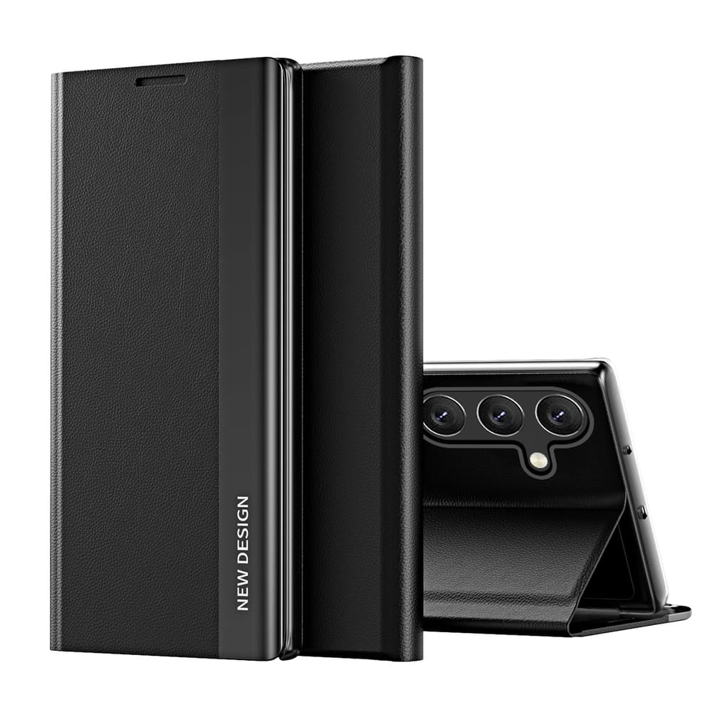 Hurtel Sleep Case Pro etui za Samsung Galaxy A24 4G s stojalom, črn