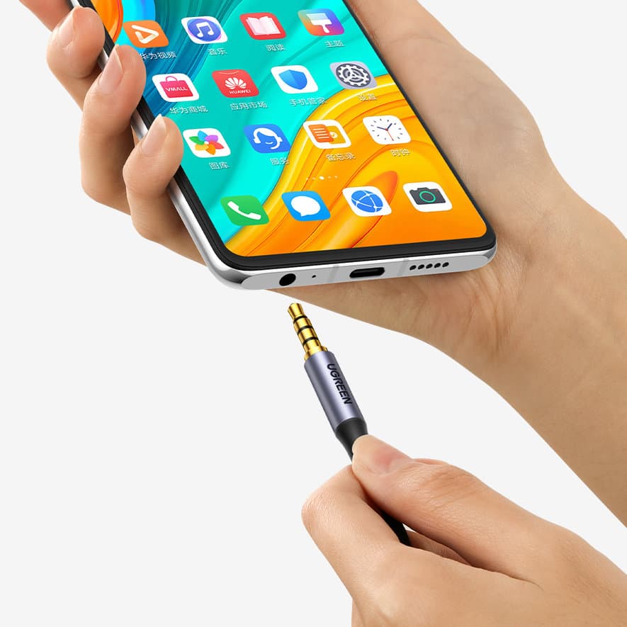 Ugreen AV183 kabel 3,5 mm mini jack / 3,5 mm mini jack 3m, siv 2