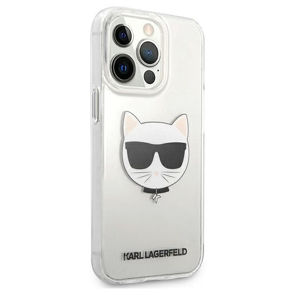 Ovitek Karl Lagerfeld Choupette Head za iPhone 13 Pro Max, prozoren 4