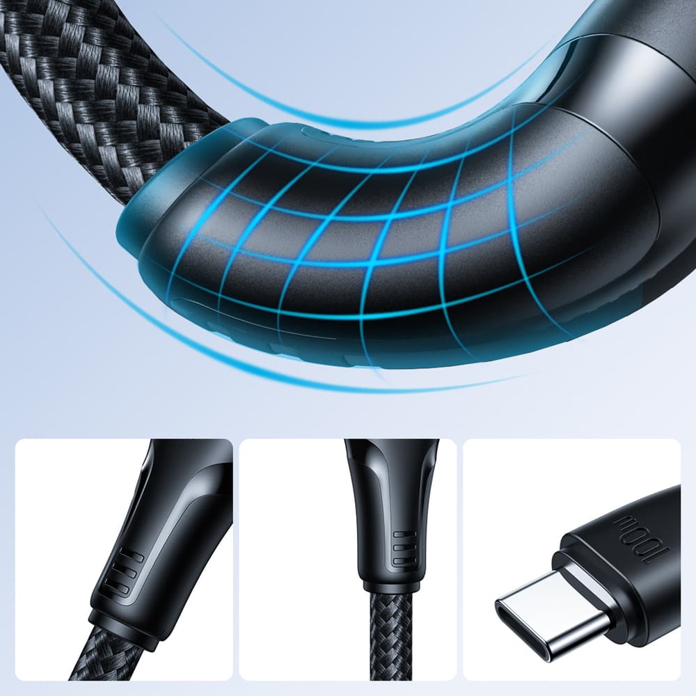 Joyroom S-A11 Surpass kabel USB-C - USB-C, 60W, 0.25m, črn 6