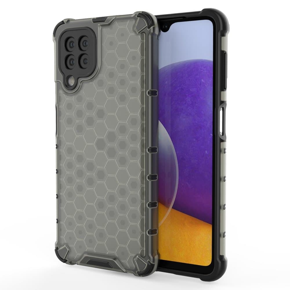 Honeycomb ovitek za Samsung Galaxy A22 4G, črn