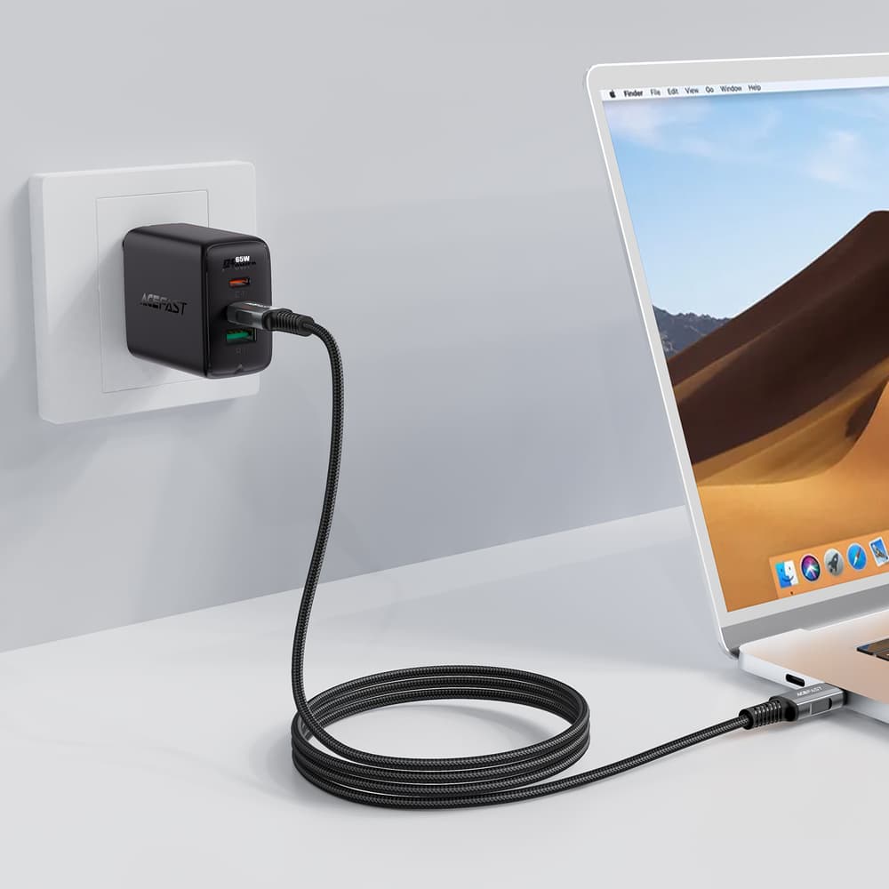 Kabel Acefast C1-09 USB-C / USB-C USB4 PD3.1 5A 1m - sivo-črn 4