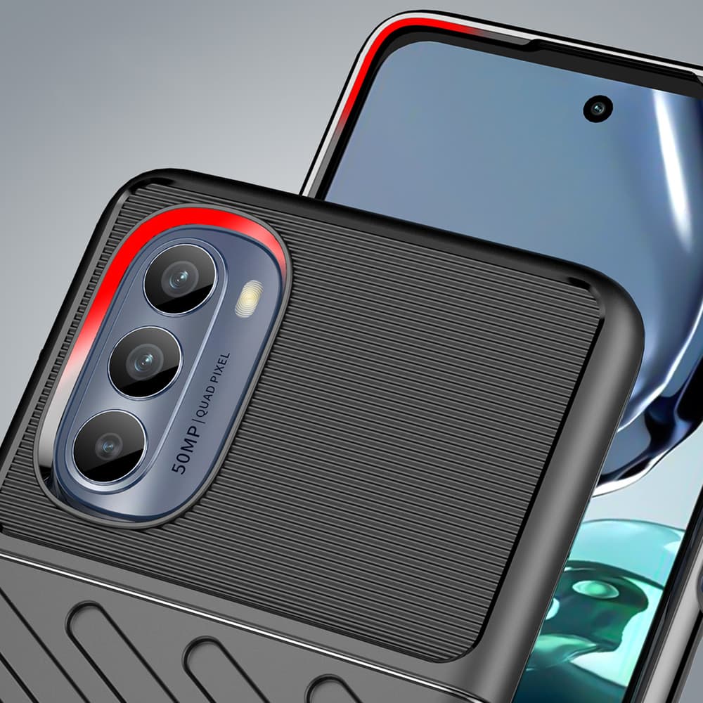 Thunder Case Thunder ohišje za Motorola Moto G62 5G, črno 6