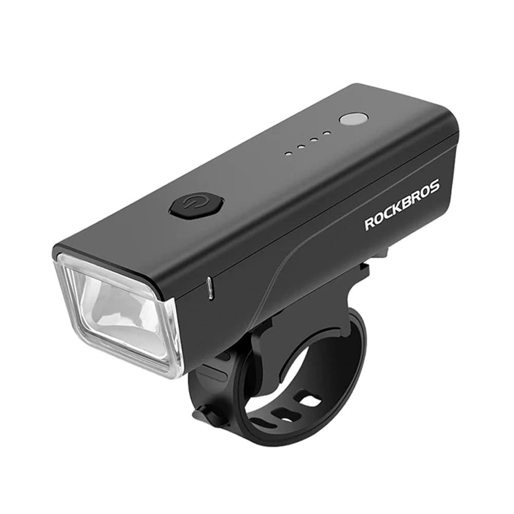 Rockbros 24510003001 Prednja luč za kolo 260 lm + USB-C kabel - črna