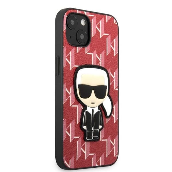 Karl Lagerfeld Monogram Ikonik Patch ovitek za iPhone 13 mini (5.4") - rdeč 4