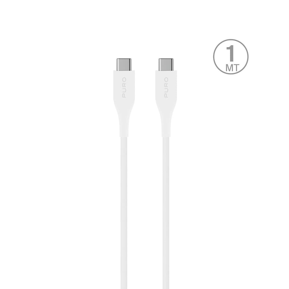 Puro Plain USB-C - USB-C kabel 2m, Power Delivery, bel