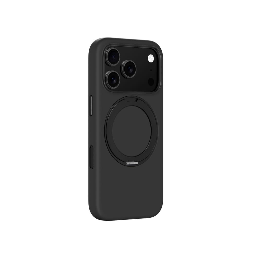 Etui AmazingThing Cloudie za iPhone 17 Pro z stojalom, črn 3