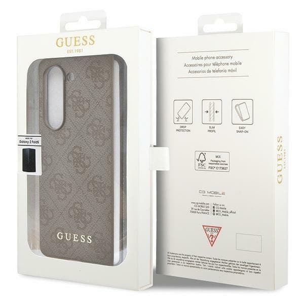 Guess F946 Z Fold5 4G Charms ovitek - rjava 6