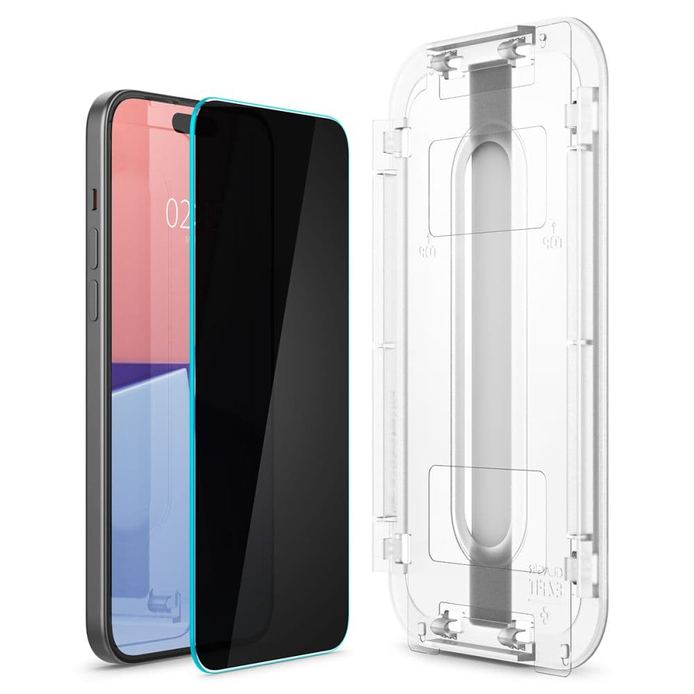 Spigen Glas.tR EZ Fit Privacy kaljeno steklo za iPhone 15 Plus 3