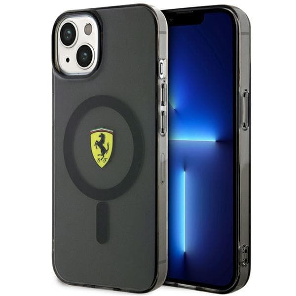Ferrari FEHMP14SURKK etui za iPhone 14 6.1" črn/črn Magsafe