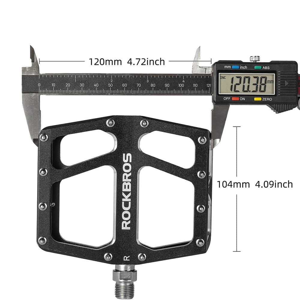 Rockbros K399-BK široka platforma pedala za kolo - črna 3