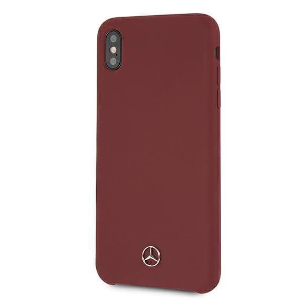 Etui Mercedes Silicone Line za iPhone Xs Max - rdeč 2