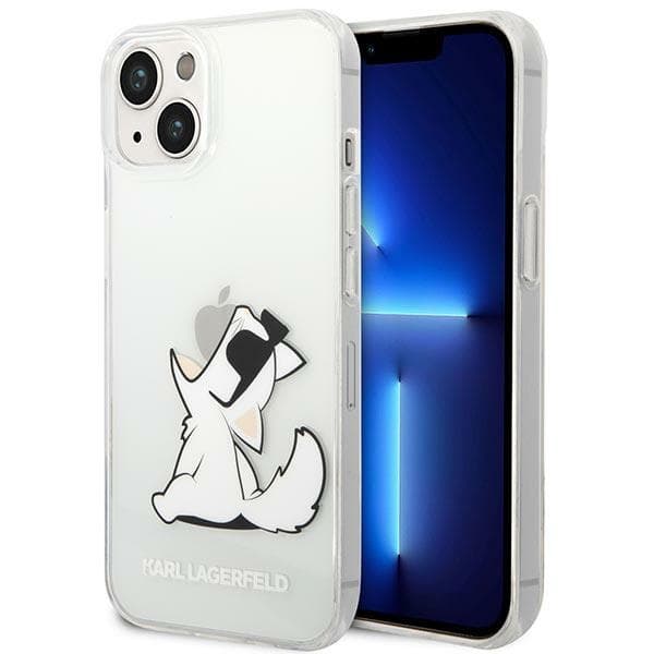 Karl Lagerfeld ovitek za iPhone 14 Plus Choupette Fun, prozoren