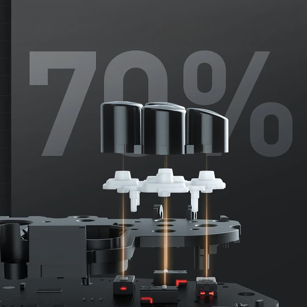 Machenike G5Pro Premium Edition Wireless Game Controller s polnilno postajo - črna in zlata 5