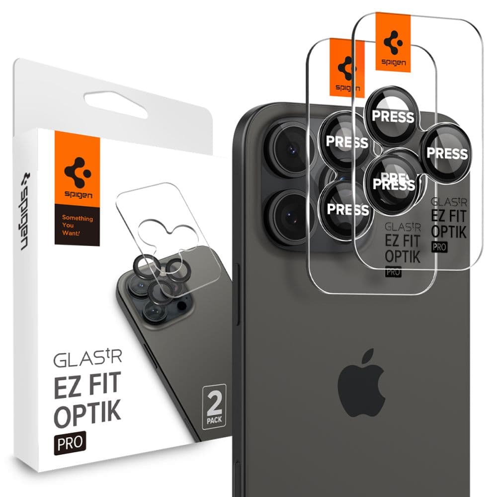 Spigen Optik.TR zaščita kamere EZ Fit za iPhone 14 Pro/Pro Max (2 kosa)