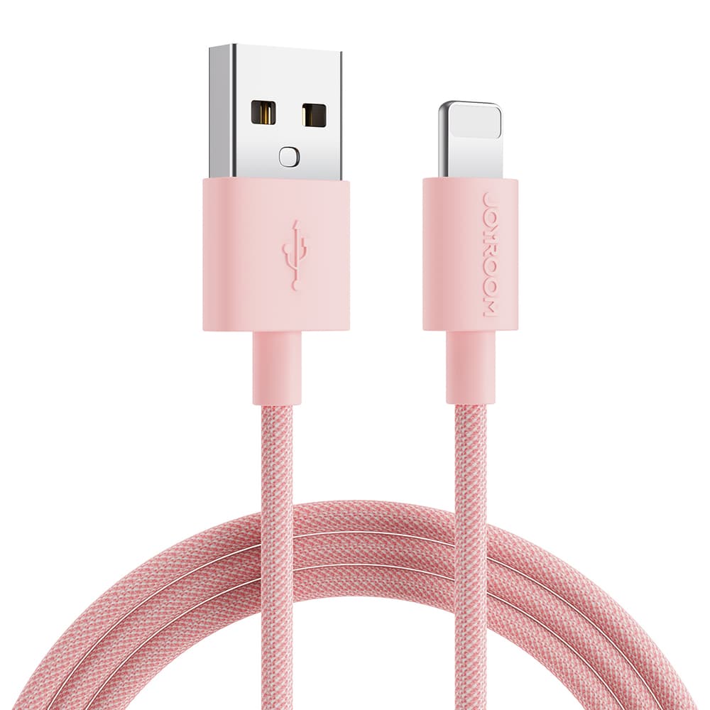 Joyroom Colorful Data Cable S-2030M13 USB-A / Lightning 2.4A 2m, roza