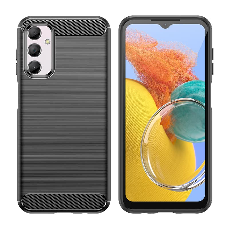 Fleksibilen ovitek Carbon Case za Samsung Galaxy M14 - črn 3