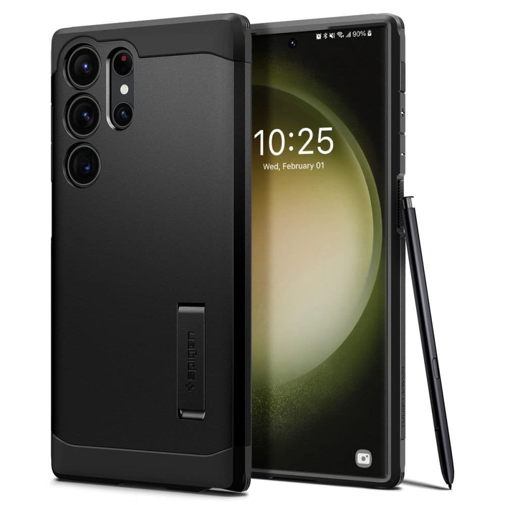 Spigen Tough Armor ovitek za Samsung Galaxy S23 Ultra - črn