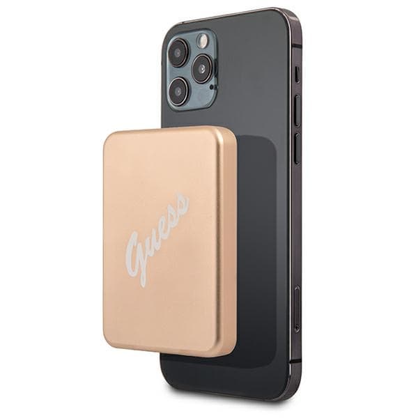 Guess Induktivna Power Bank 5W GUPBMSVSLG 3000mAh, zlata MagSafe