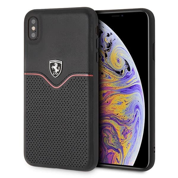 Ferrari Hardcase FEOVEHCI65BK ovitek za iPhone Xs Max - črn