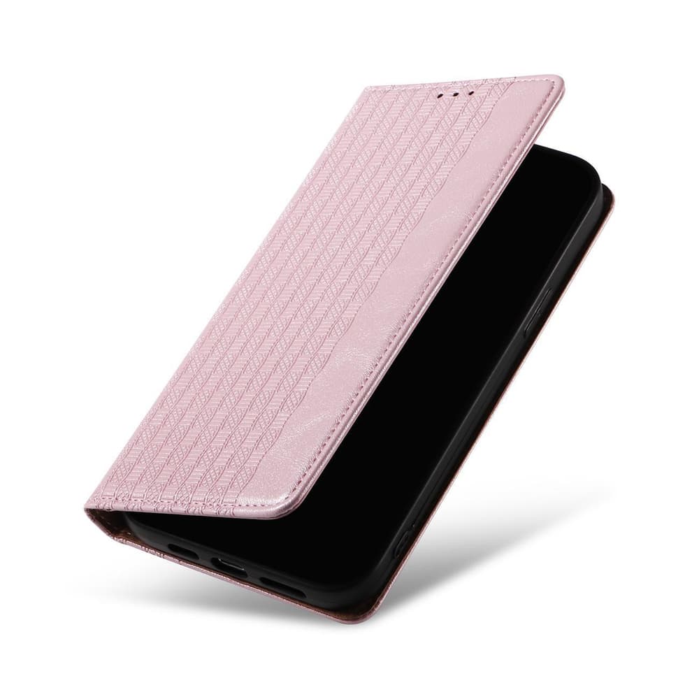 Ovitek Magnet Strap Case za iPhone 13 Pro Max (denarnica, vrvica), roza 8
