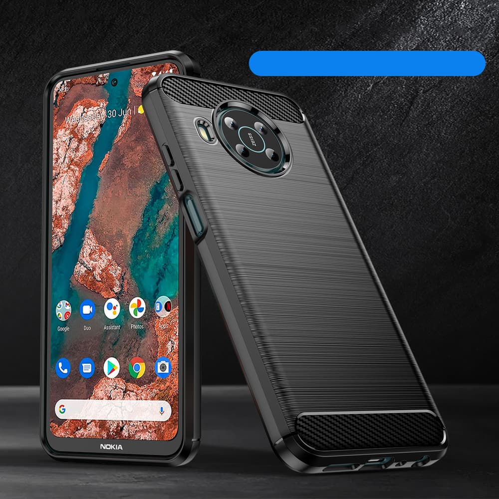 Hurtel Carbon Case prožno ovitka za Nokia X100 črna 5