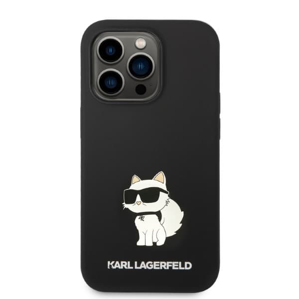 Karl Lagerfeld Silicone Choupette etui za iPhone 14 Pro Max - črna 3