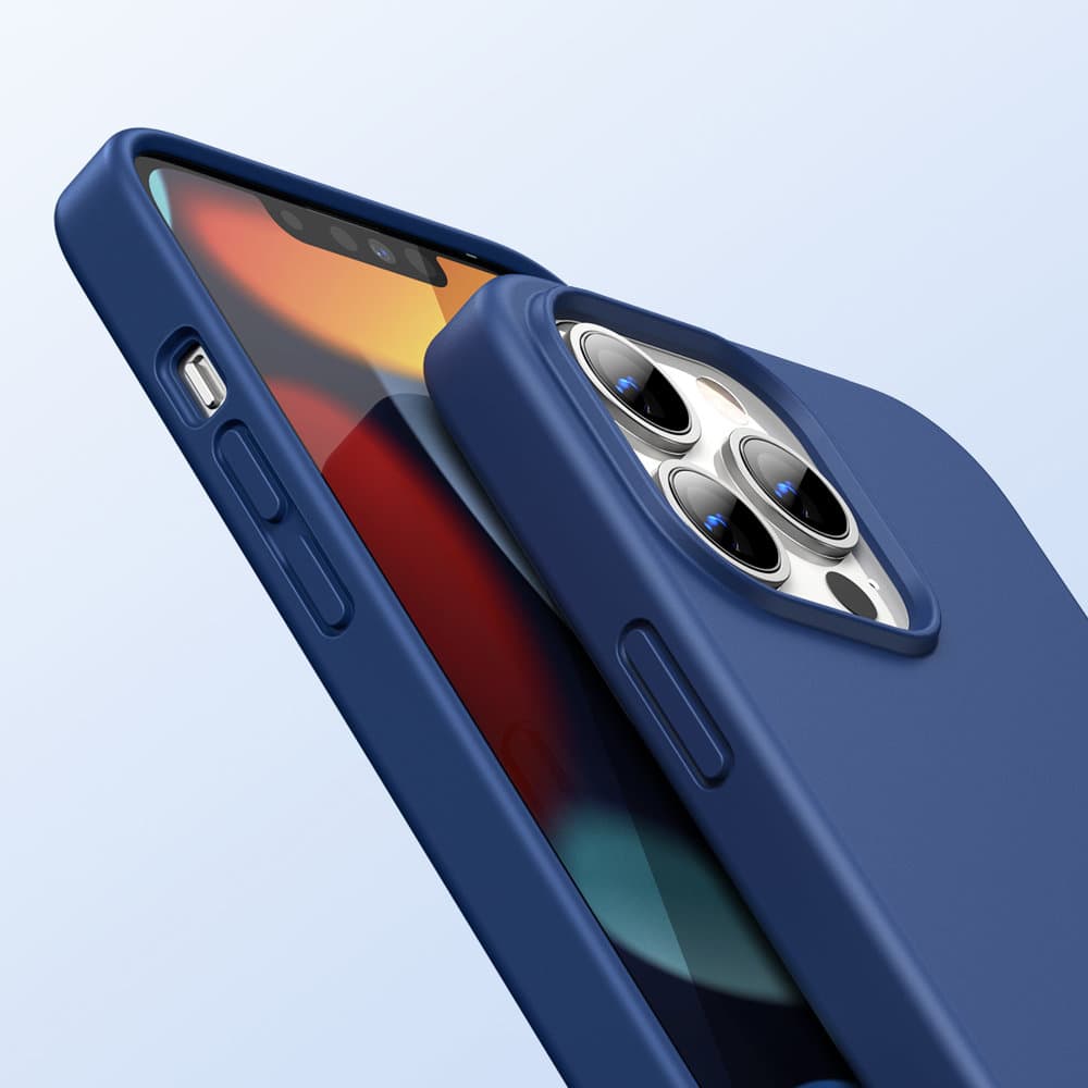Ugreen Zaščitni silikonski ovitek za iPhone 13 Pro, moder 2