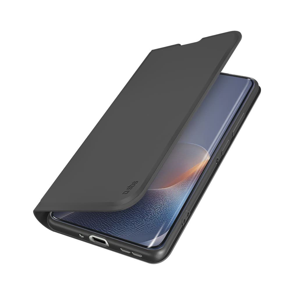 SBS Wallet Smooth ovitek za Motorola Edge 60 Fusion s preklopom - črn