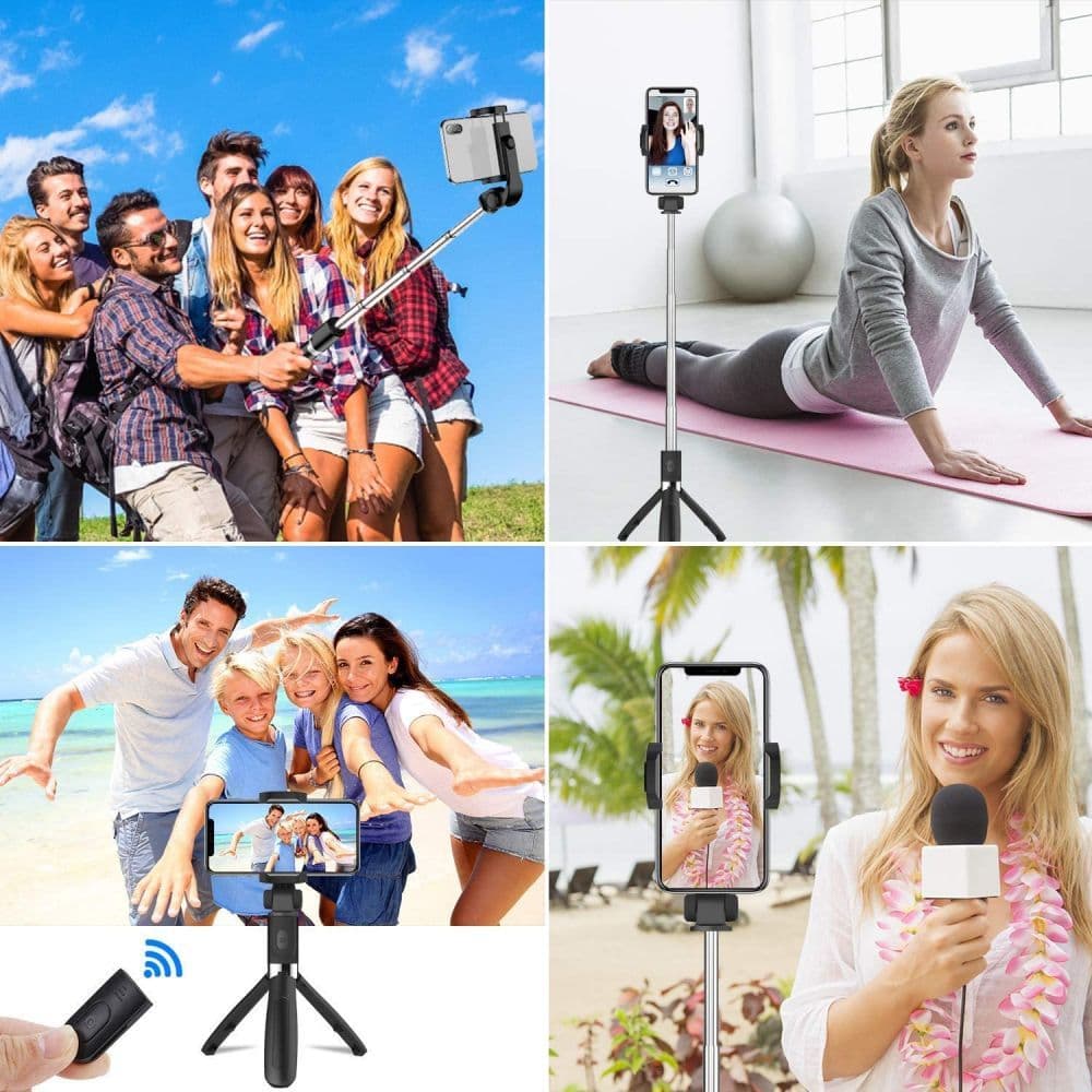 Tech-Protect L02S Bluetooth selfie palica s stativom do 72cm - črna 6
