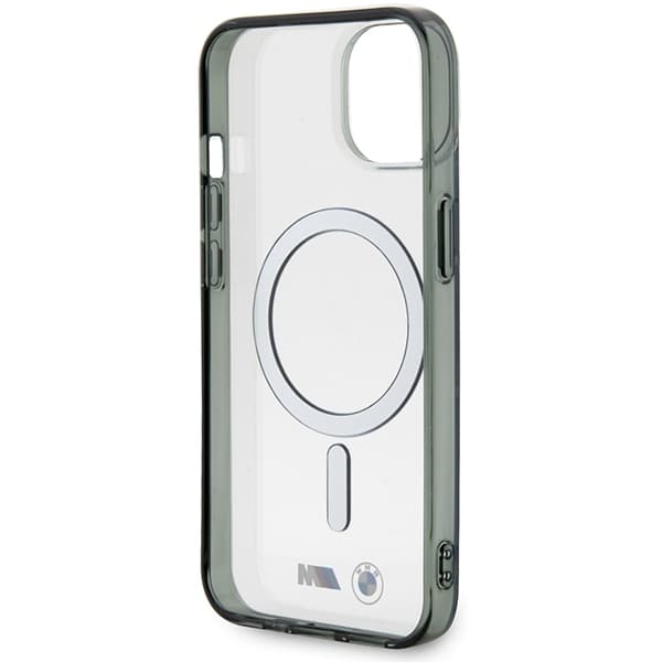 Ovitek BMW Silver Ring MagSafe za iPhone 14 Plus - transparenten 7