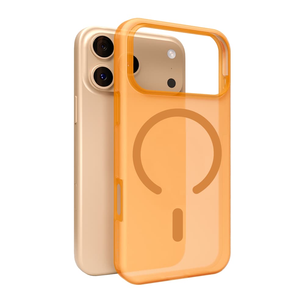 Puro Daylight Silikonski ovitek za iPhone 17 Pro (združljiv z MagSafe) - Svetlo oranžen
