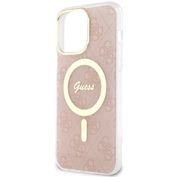 Ovitek Guess 4G MagSafe za iPhone 14 Pro Max, roza 6