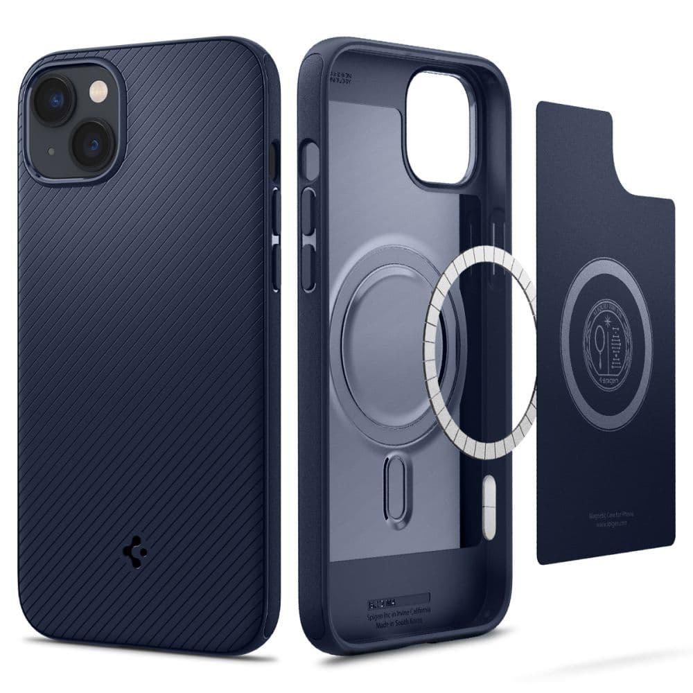 Spigen Mag Armor ovitek za iPhone 14 Plus (modra, magnetni)
