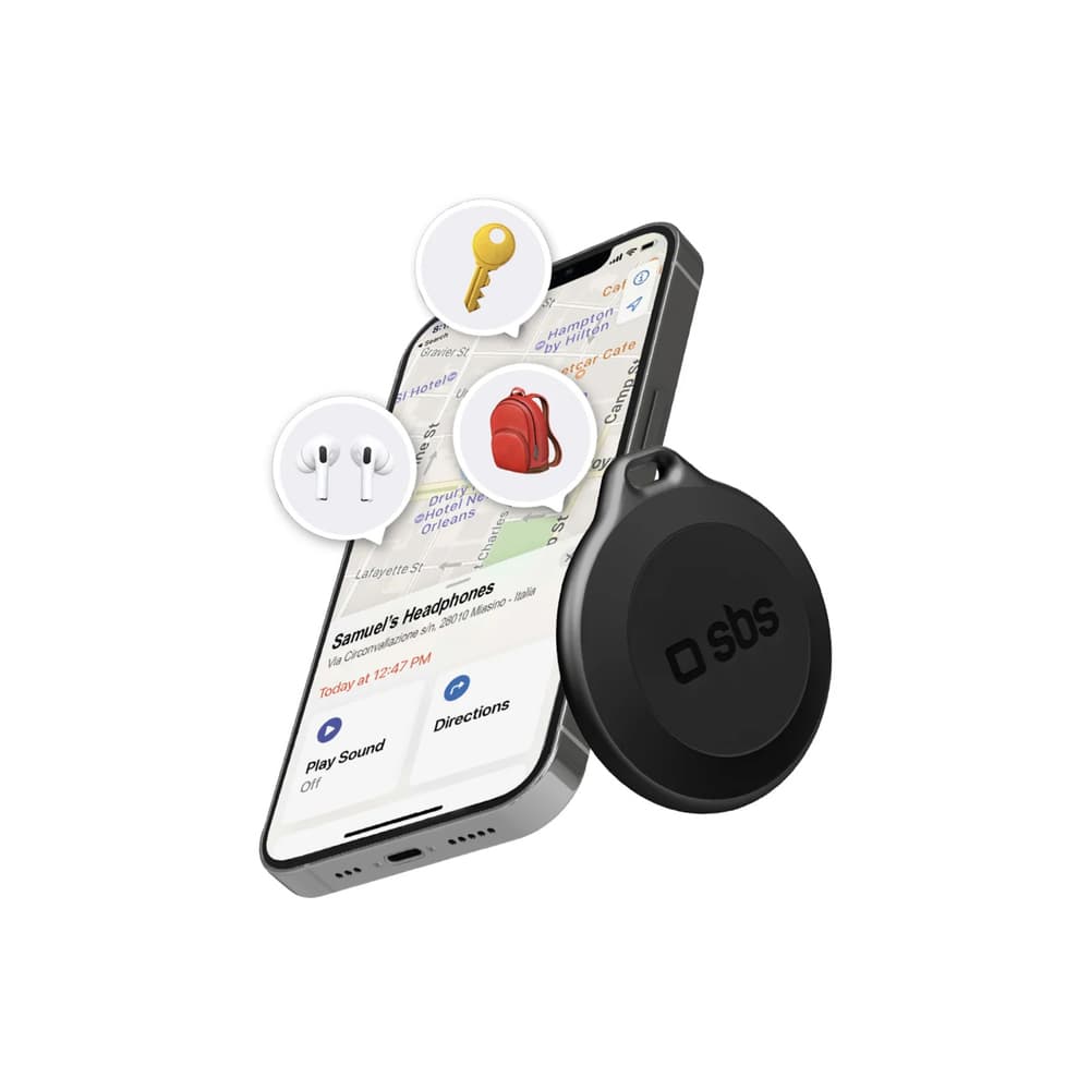 Lokalizator SBS Track My Circle vodoodporen IP65 z Apple Find My, roza