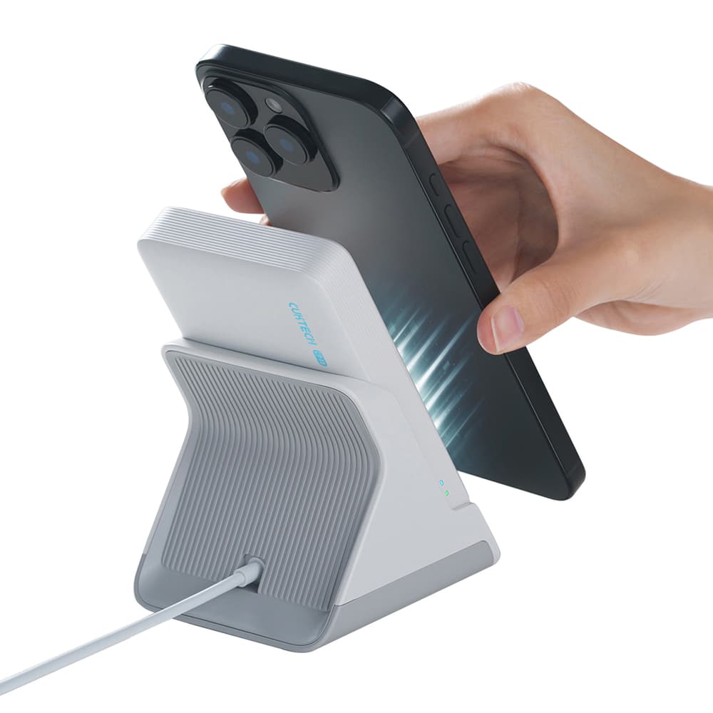 Cuktech WPB100N magnetna power bank 10000mAh, 20W, stojalo, bela 6