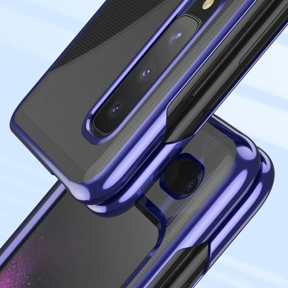 Plating Case elektropletna ovitek za Samsung Galaxy Fold, modra 8