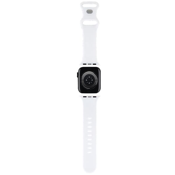 Hello Kitty trak za Apple Watch 38/40/41mm, Silicone Bows & Stripes, črn 2