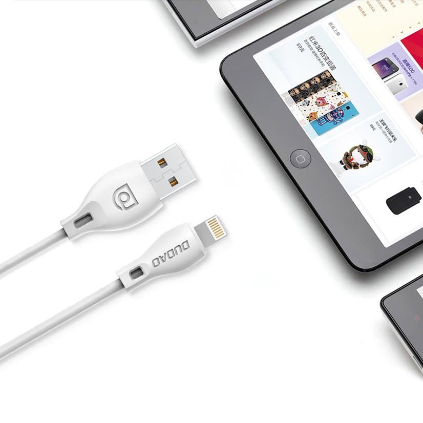 Dudao L4M kabel Micro USB, 2.4A, 2m, bel 6