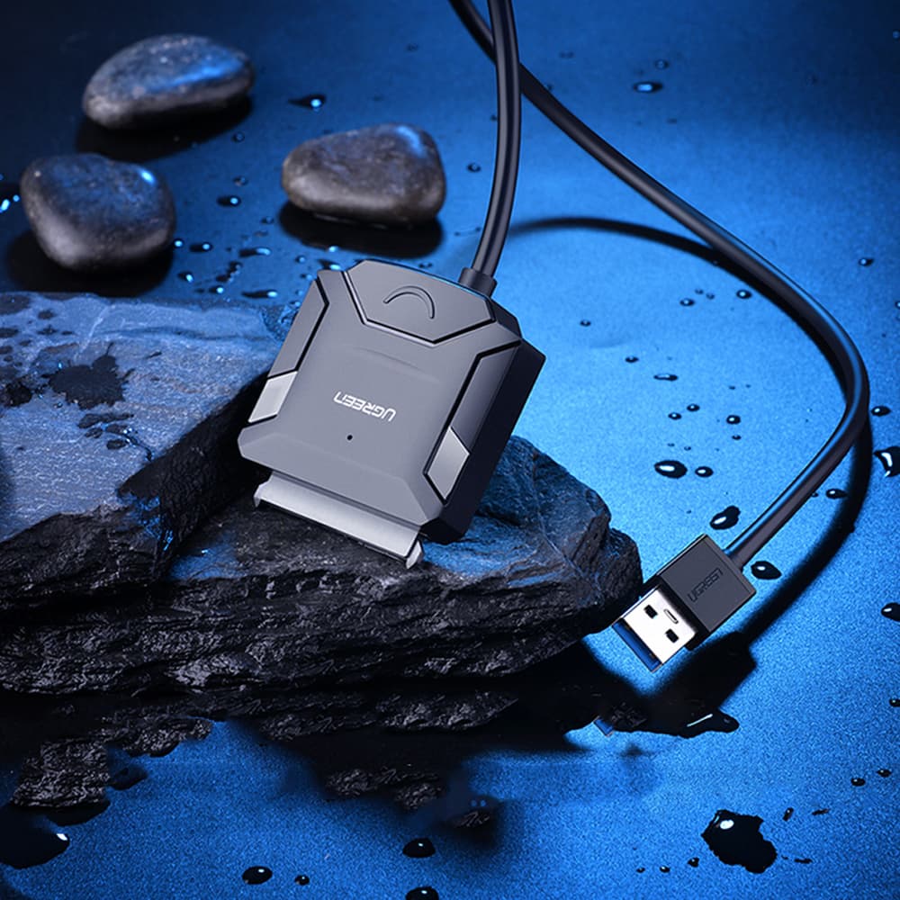 Ugreen adapter kabel za trdi disk 2.5"/3.5" (USB-A 3.0 - SATA) - črn 7