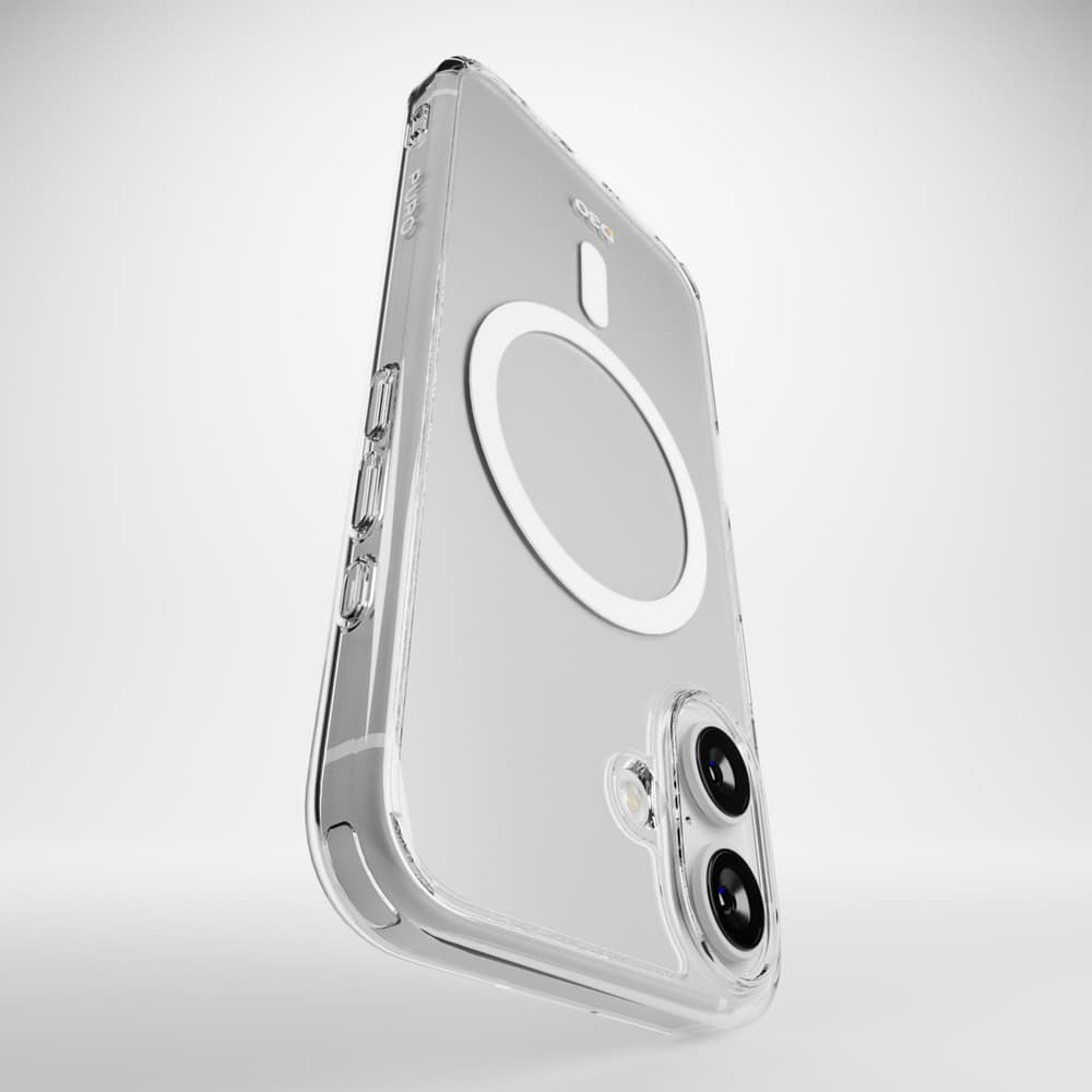 Puro Impact Clear D3O MagSafe silikonski ovitek za iPhone 16 - Prozoren 7