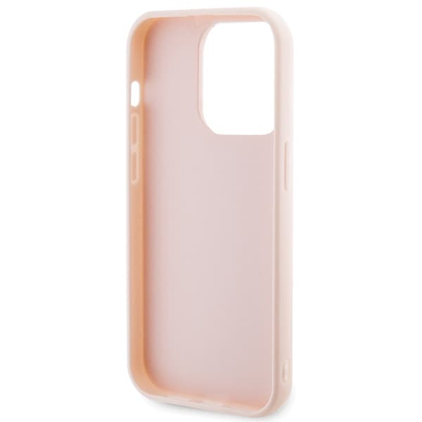 Ovitek Karl Lagerfeld 3D Rubber Glitter Logo za iPhone 15 Pro Max - roza 7