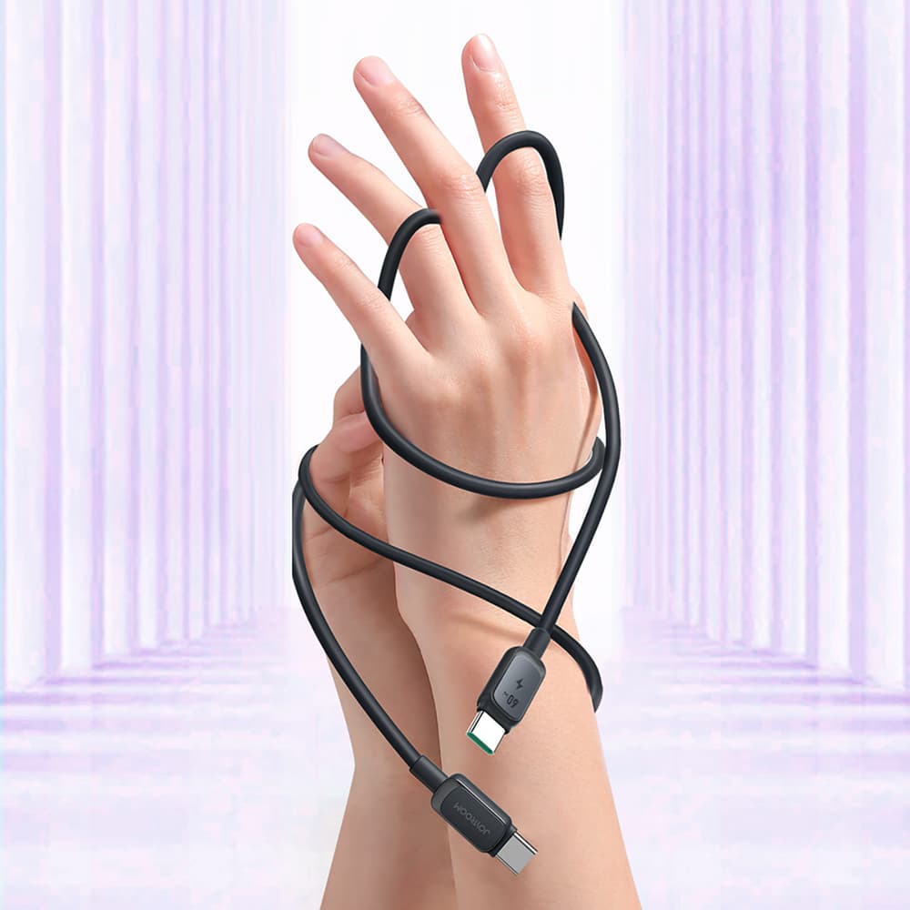 Joyroom A14 USB-C / USB-C 60W kabel 1.2m - črn 8