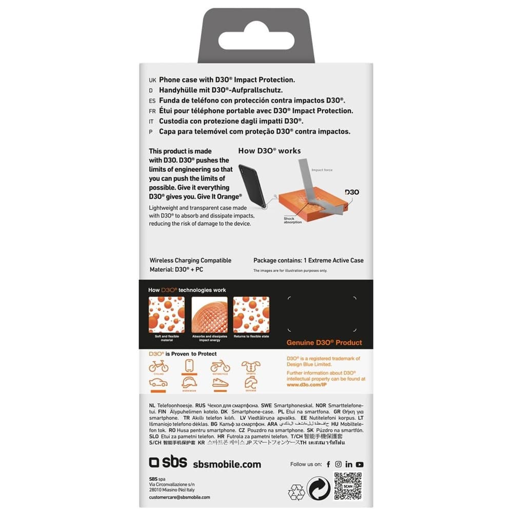 SBS Extreme Active D3O etui za iPhone 16e/17e - prozoren 4