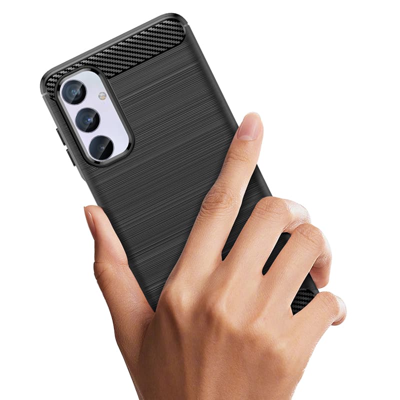 Fleksibilen ovitek Carbon Case za Samsung Galaxy M54 - črn 6