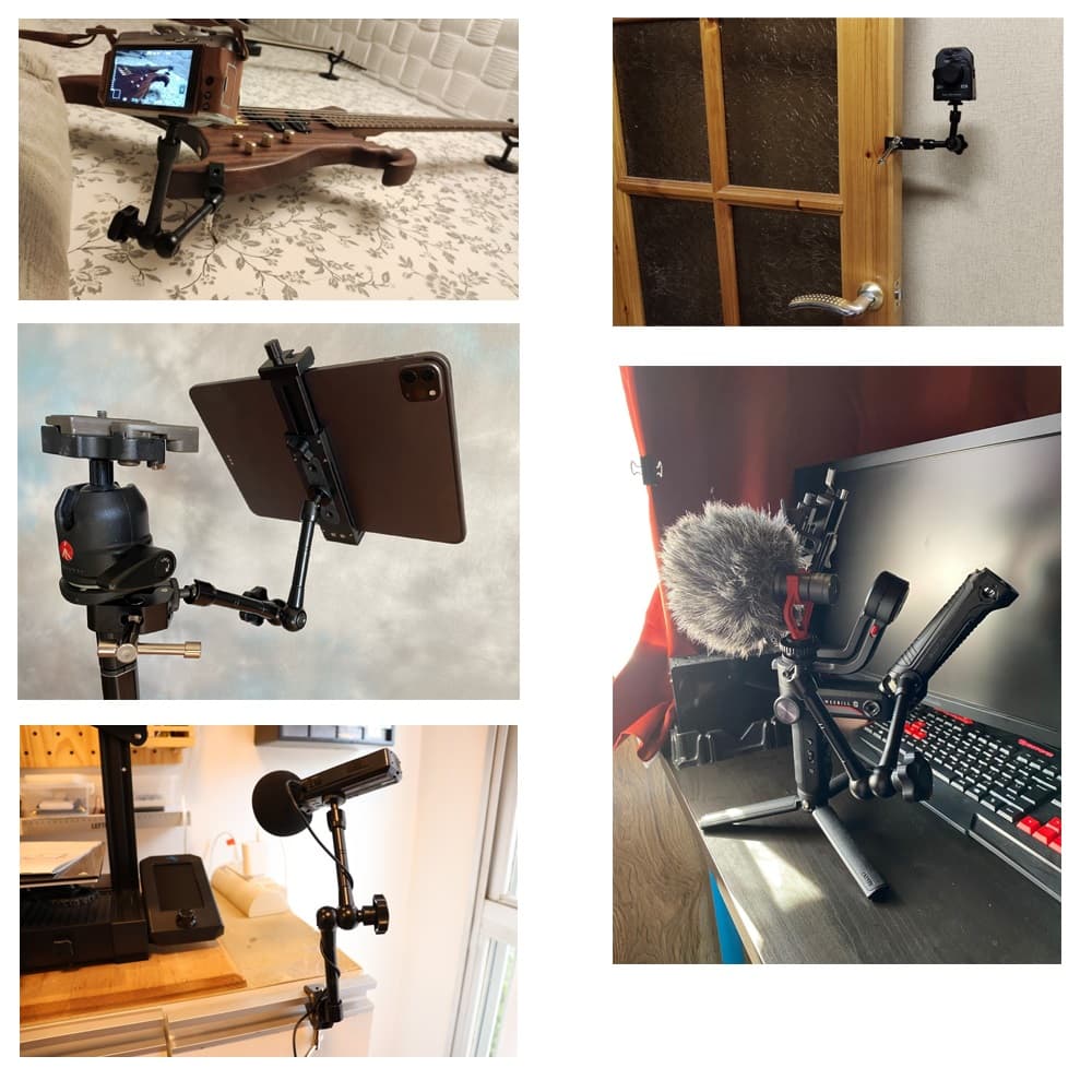 Objemko nosilec za kamero, fotoaparat, mikrofon 6