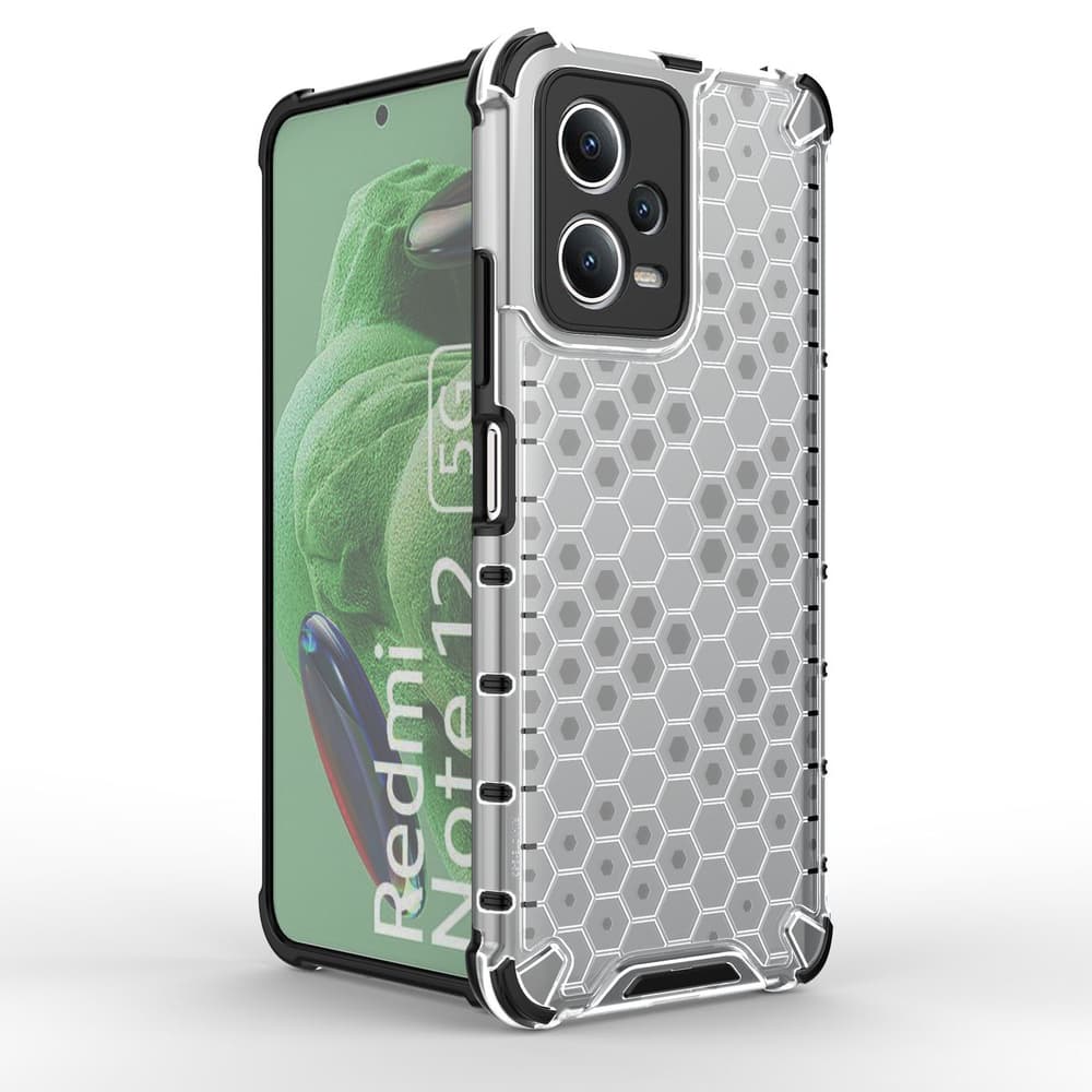 Hurtel Honeycomb etui za Xiaomi Redmi Note 12 5G / Poco X5 5G, črn 5