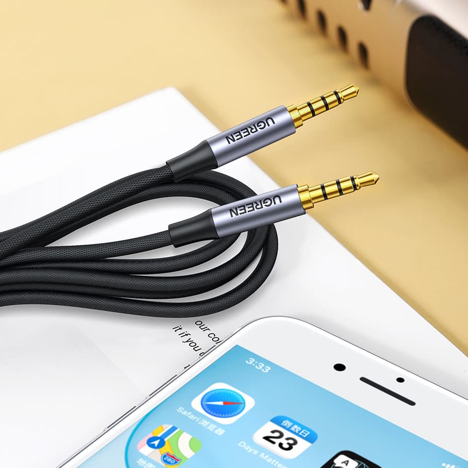 Ugreen AV183 kabel 3,5 mm mini jack / 3,5 mm mini jack 3m, siv 7